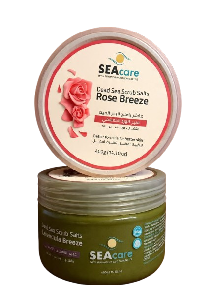 SEAcare Dead Sea Scrub Salts – Rose Breeze (400g)